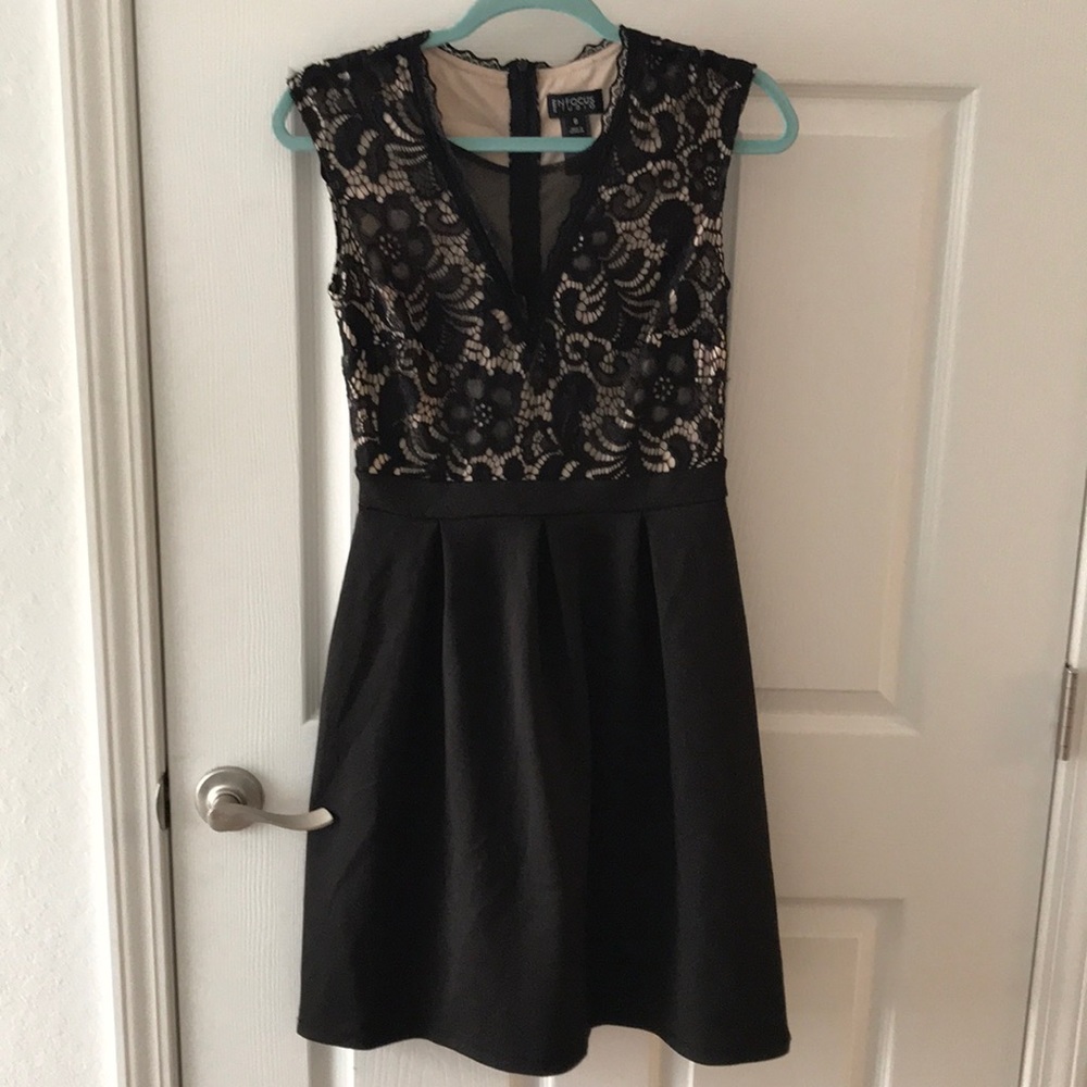 Black lace dress